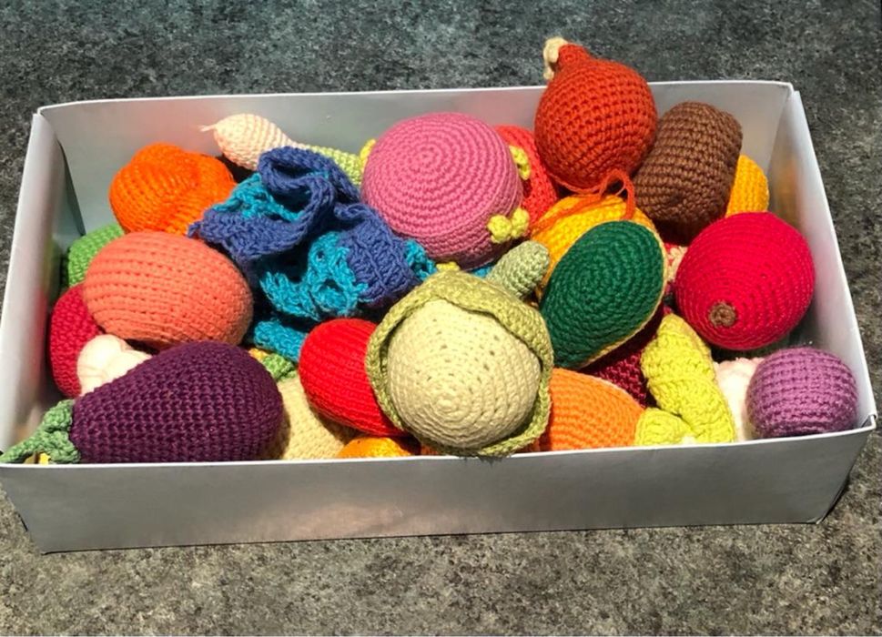 Игрушки фрукты-овощи