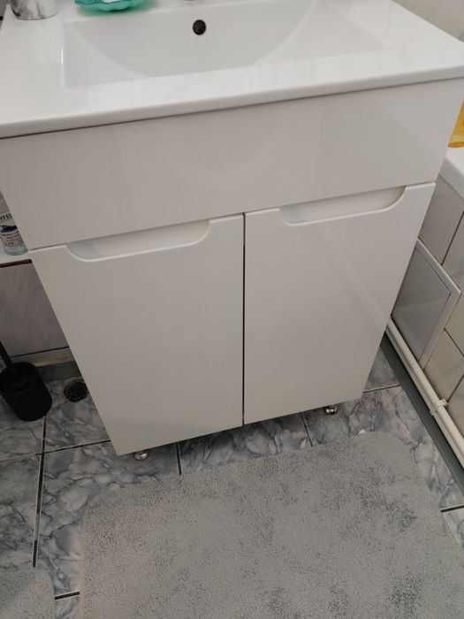 Masca ghiuveta+lavoar+baterie Grohe