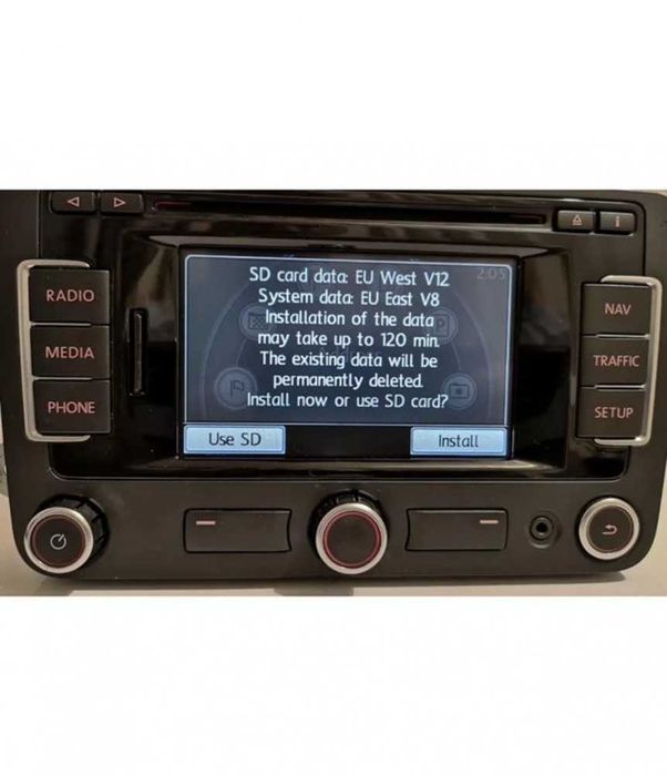 SD Card GPS Navi VW RNS 315 Map V12 Europa Est-West 2021-2022