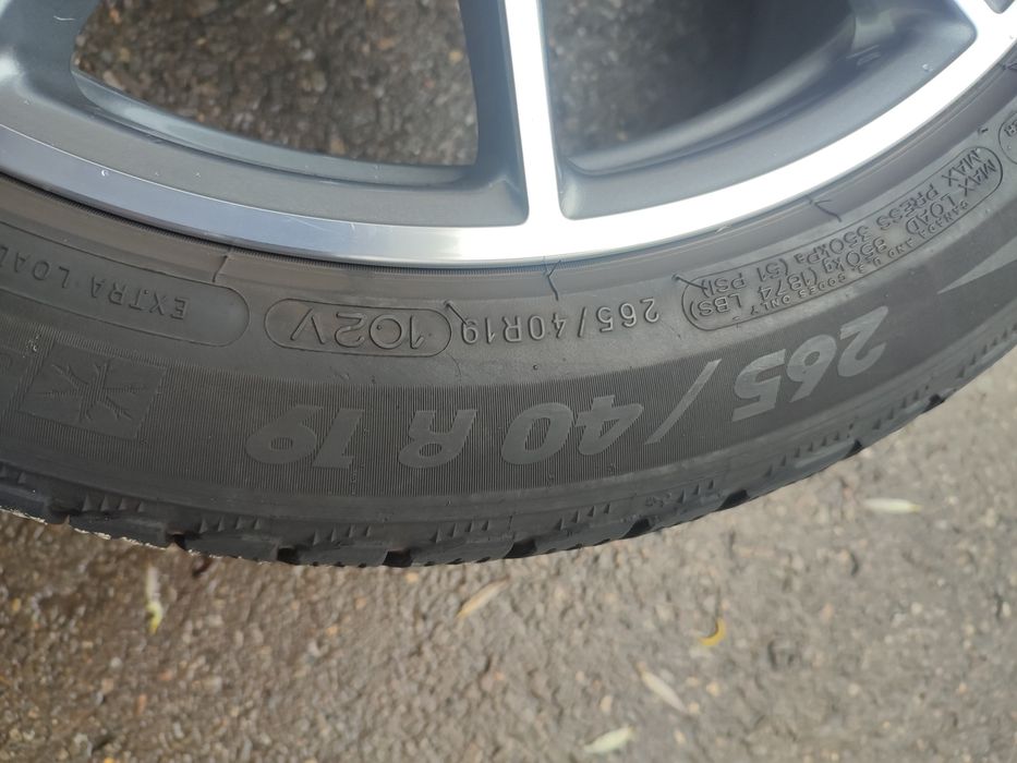 265/40/19" 2бр Michelin pilot alpin 4, dot18г,7мм