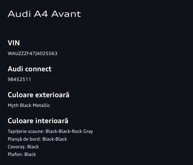 Audi A4 B9 / S-Line / Avant Piano Black 2018
