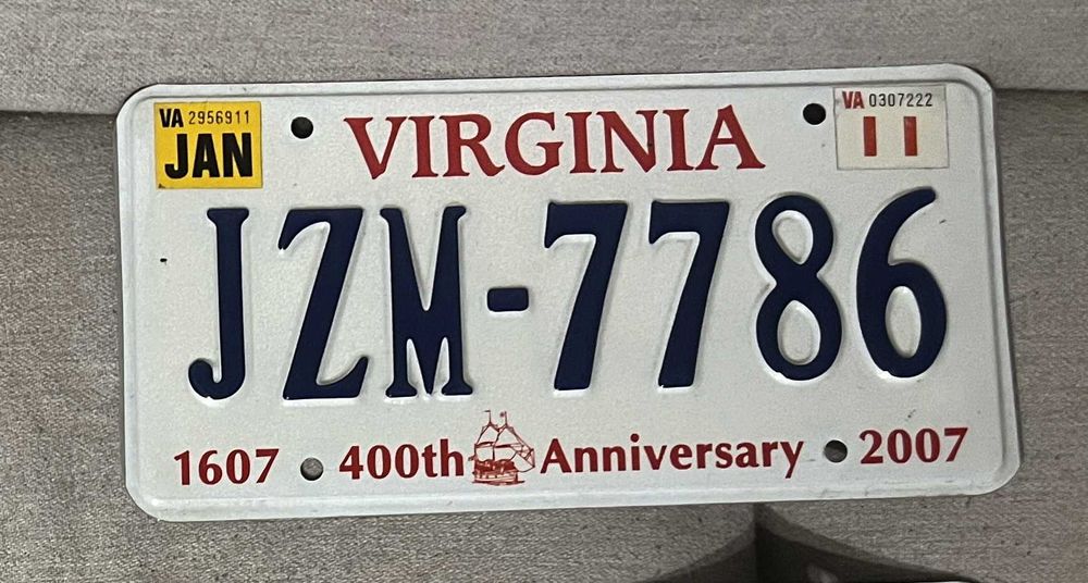 Set 2 numere SUA Virginia JZM 7786 400th Anniversary 2007