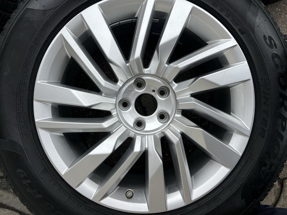 Jante aliaj 5x112mm, anvelope iarna 255/55 R19, VW Touareg 3, Phaeton, Tiguan, Passat
