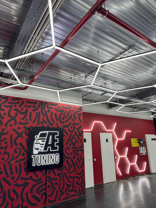 Освещение для детейлинг студий и гаражей