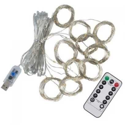 Коледни лампички с дистанционно 10 метра