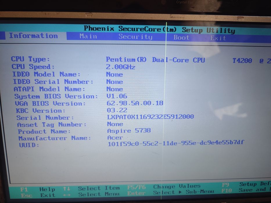 Placa de baza laptop Acer Aspire 5738G 5738 - intel