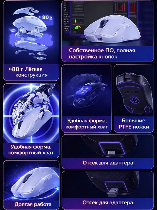 Игровая мышка aula sc580se