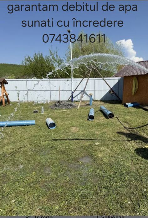 Foraje puturii apa fîntanii curatarii prelungirii