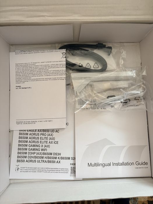 Placa de baza AM5 Gigabyte B650 MicroATX DDR5 WiFi6e