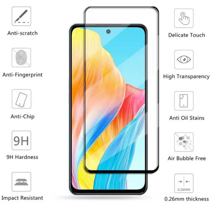 Folie sticla 20D Full Glue pentru Motorola Moto G34 / Moto G54 4G