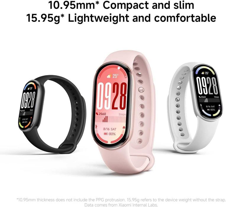 Смарт часовник Xiaomi Smart Band 10 AMOLED Бял смарт гривна [ЧИСТО НОВ]