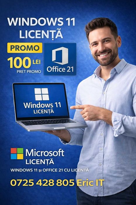 Instalari Windows 11 Laptop,  PC + Drivere, Office, Backup – București
