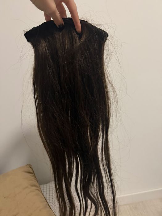 Extensii clip on 80 cm,par natural ,double drawn,300 g