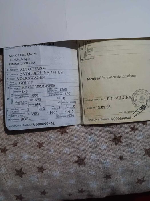 Vand Golf 2 Diesel 1.6