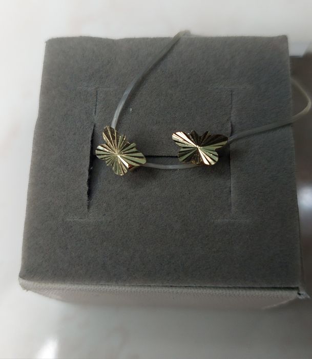 Серьги пусеты золото 585 пробы