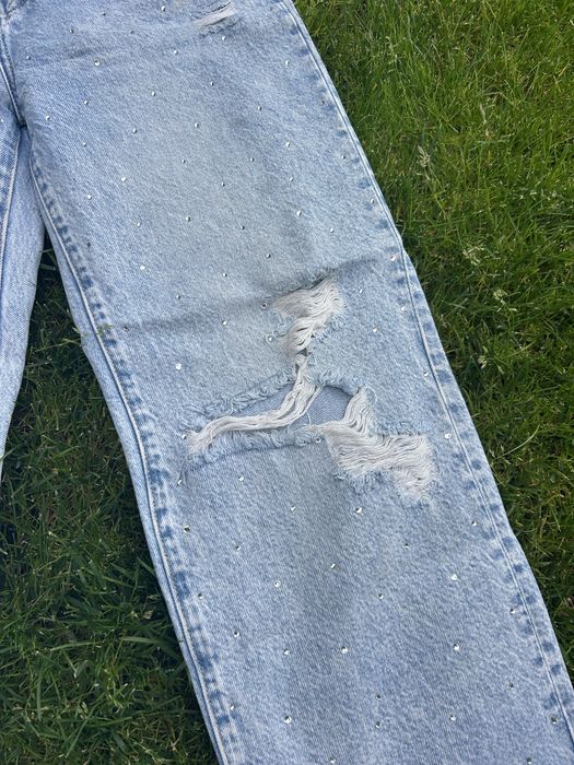 Дамски дънки с камъни Premium Denim  BeginAgain