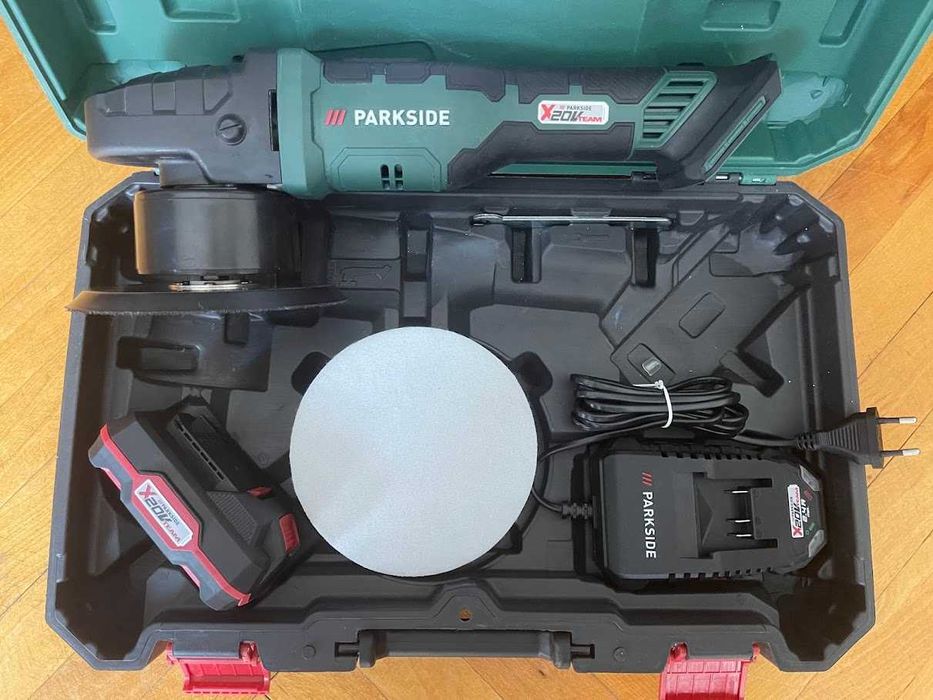 Parkside машина за полиране и шлайфане 20V с регулиране на оборотите.