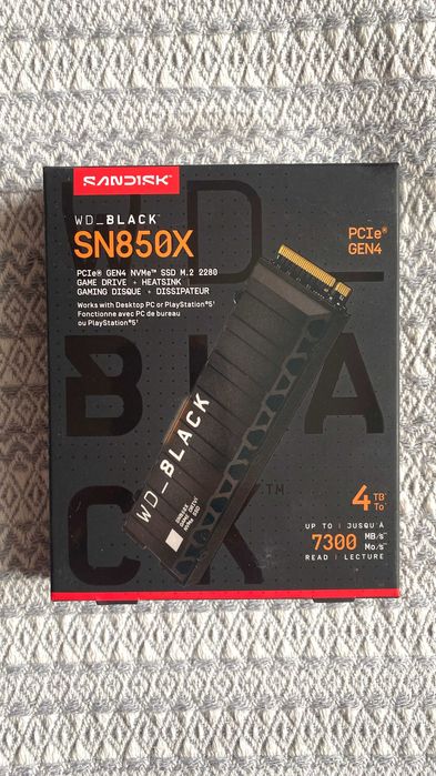 WD Black SN850X M.2 4TB with Heatsink nou