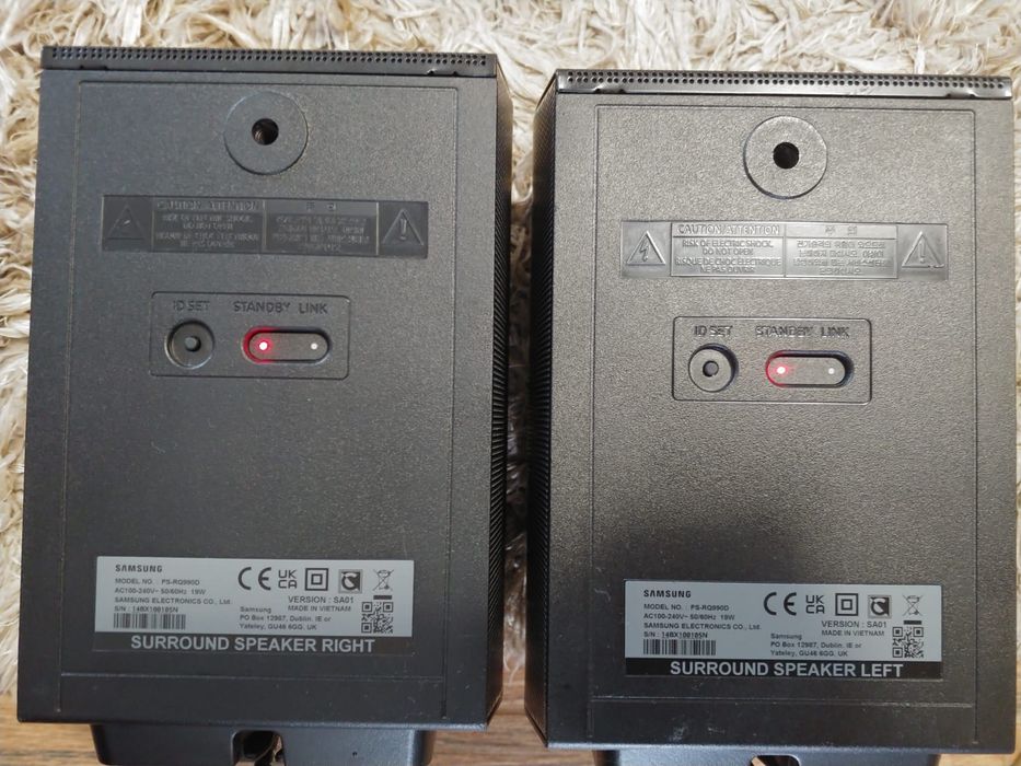 Samsung PS-RQ990d boxe active JVC Yamaha Sony Philips Canton Bose