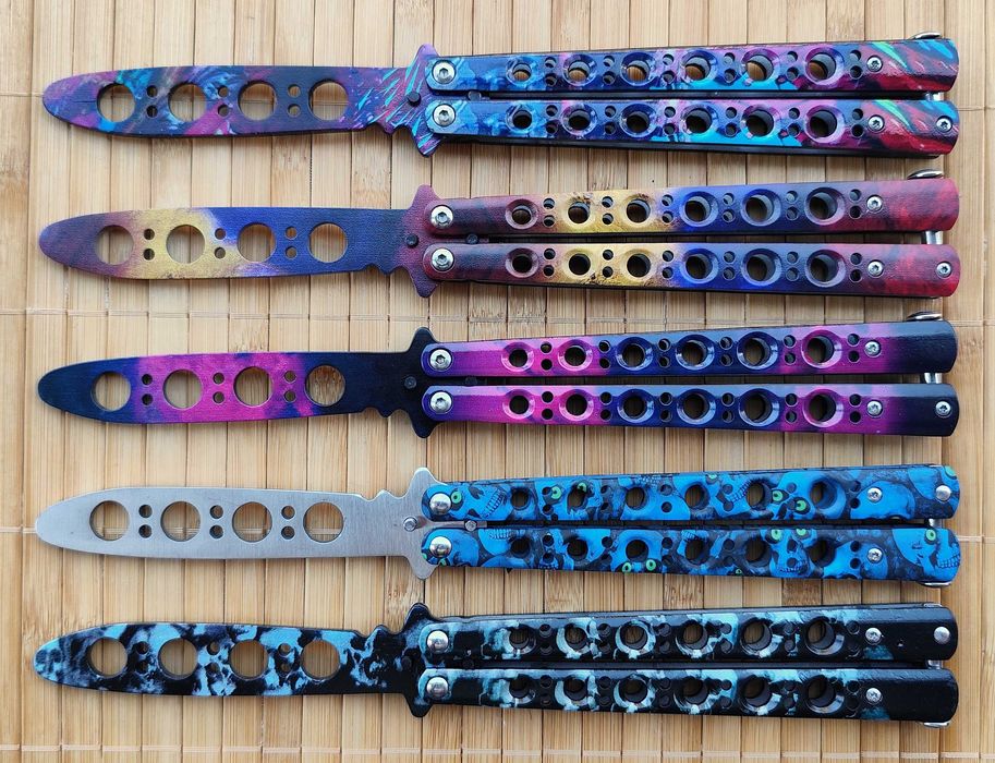 Тренировъчен нож пеперуда - 4 цвята