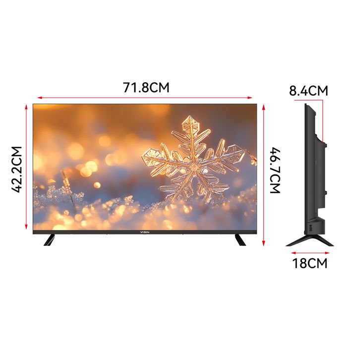 YASIN 32UD81 32” HD Smart TV с WebOS Hub