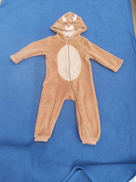 Salopeta  copii plus Ren de la 1 an pana la 2 ani 86 cm