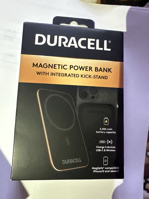 Stand magnetic power bank wireless duracell
