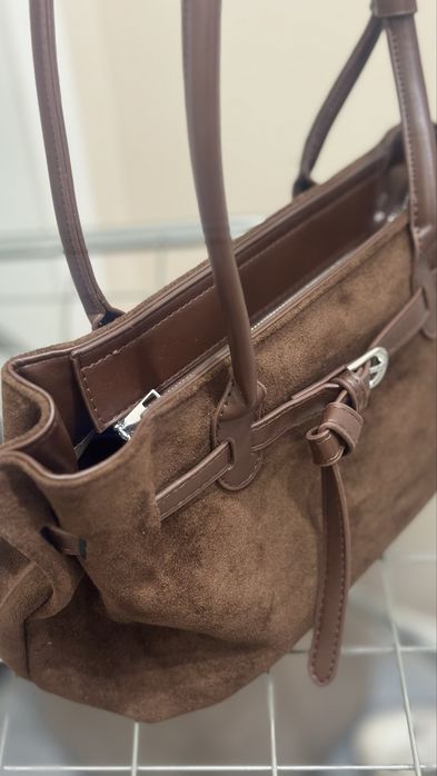 женская сумка замша