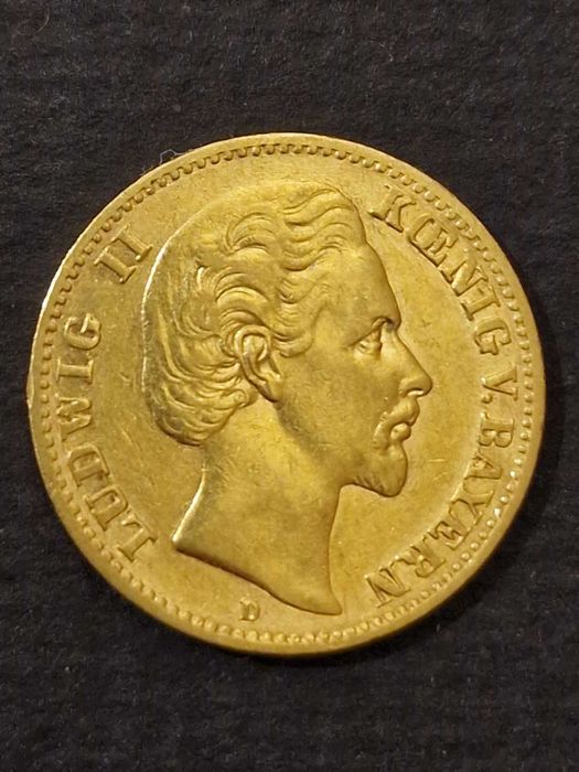 Златна Монета 10 Марки , Лудвиг III , Лудвиг II , Ото