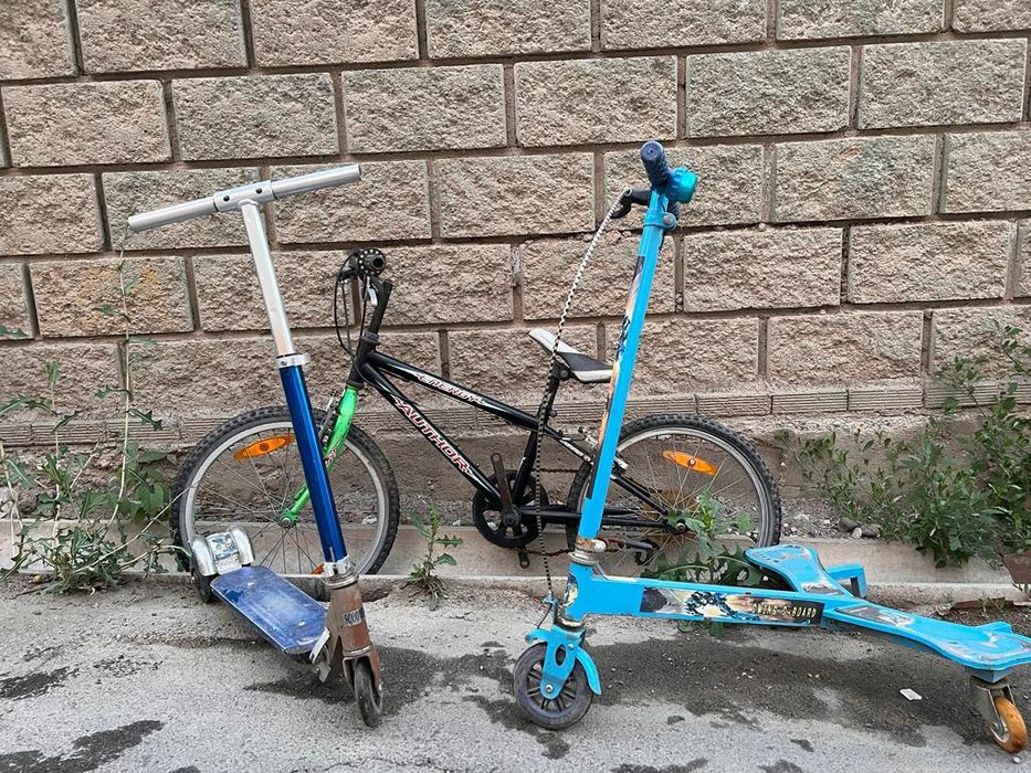 Велосипед и самокаты за 8000