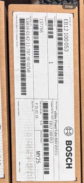 Bosch powertube 800 vertical