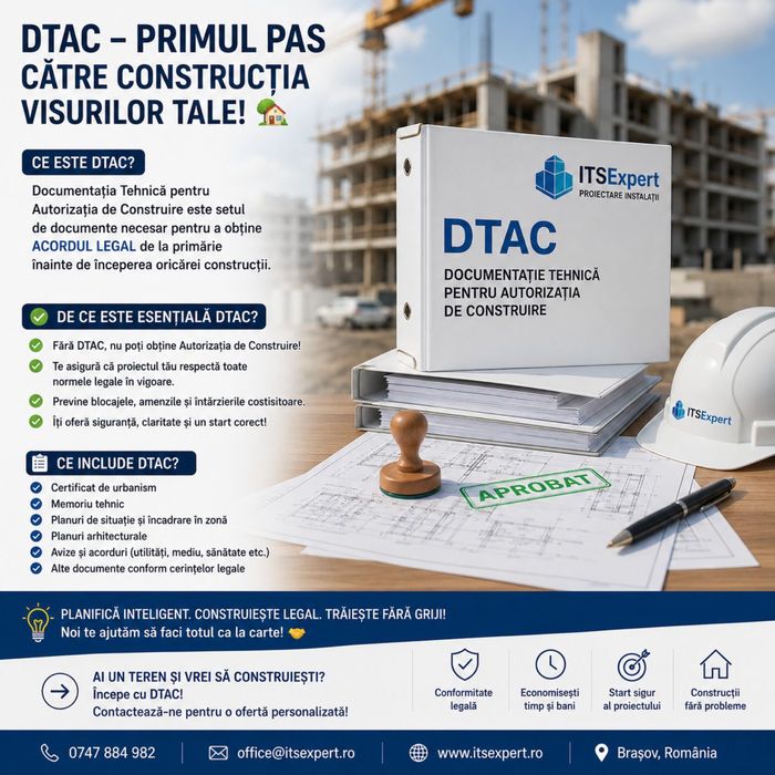 Proiectare Instalații | DTAC | PT | DDE | Avize ISU și SGA | ITSExpert Brașov
