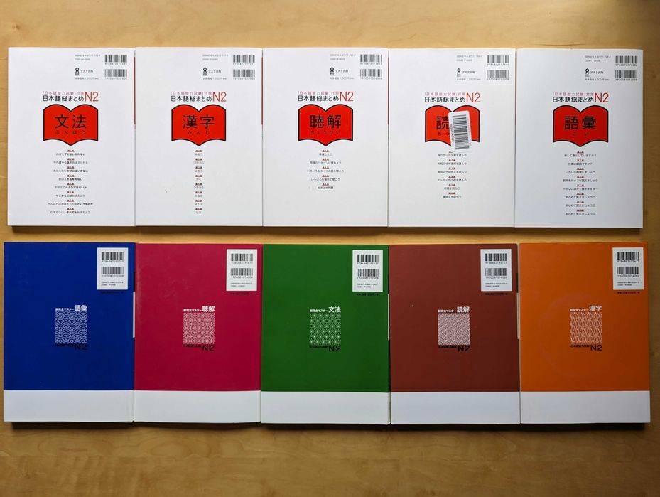 Manuale japoneză JLPT N2 Shin Kanzen Master, So-matome, și alte cărți