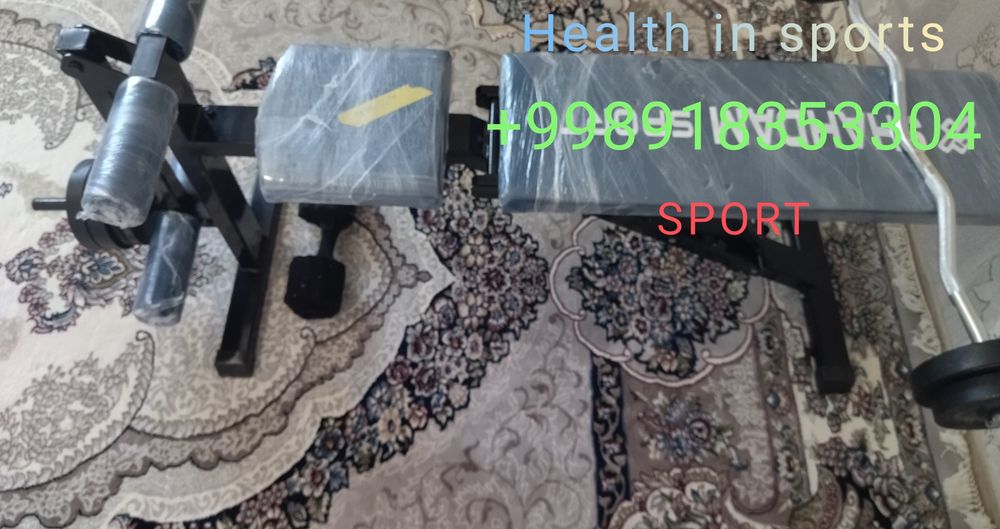 4 В 1 Скамья для жима, press, shtanga gantel uchun stol