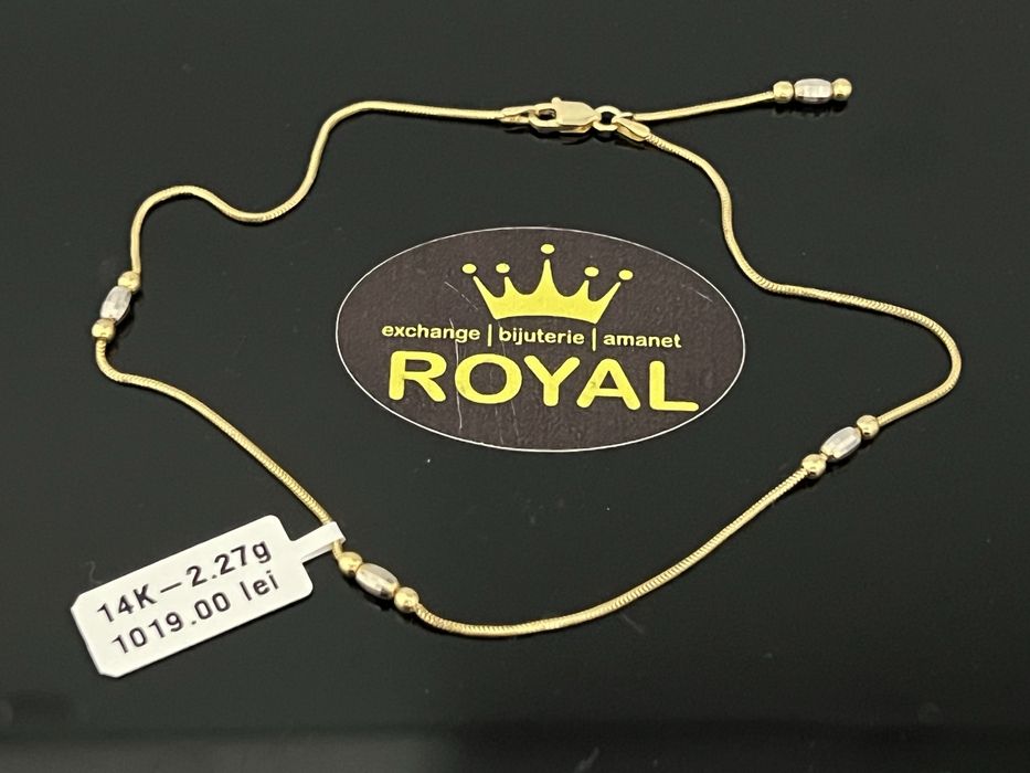 Bijuteria Royal CB : Bratara glezna aur 14k 585  2,27 gr