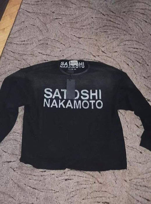 Лонгслив SATOSHI NAKAMOTO архив type