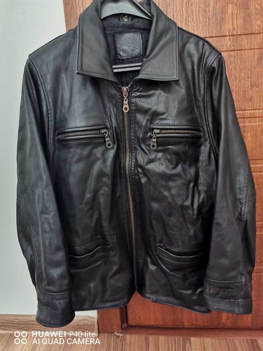 Мъжко кожено яке от телешки бокс