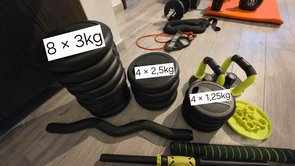 Set gantere reglabile 40kg