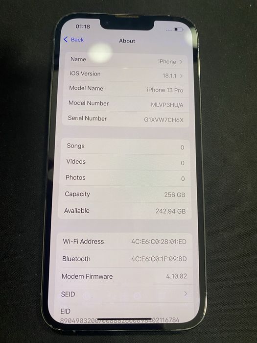 Iphone 13 Pro 256 Gb id-mhv736