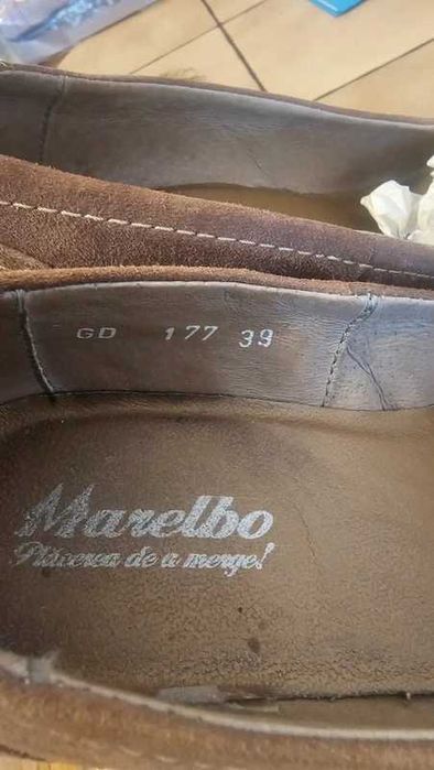 Pantofi din piele întoarsă Marelbo 39