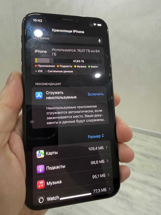 Iphone XS 64GB Space Gray (батарея 100%)