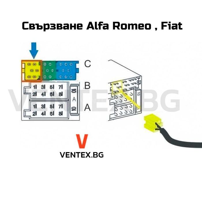 Bluetooth 5.0 модул за Fiat Alfa Romeo, блутут алфа Ромео 159 фиат AUX