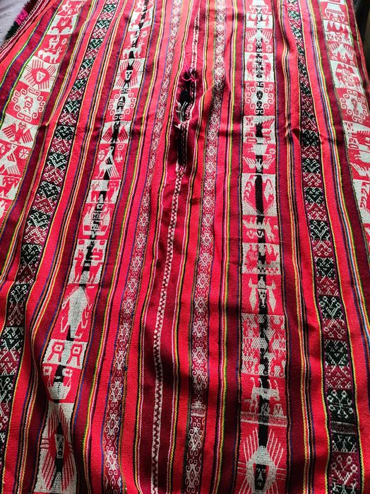 Poncho traditional peruvian, lana alpaca