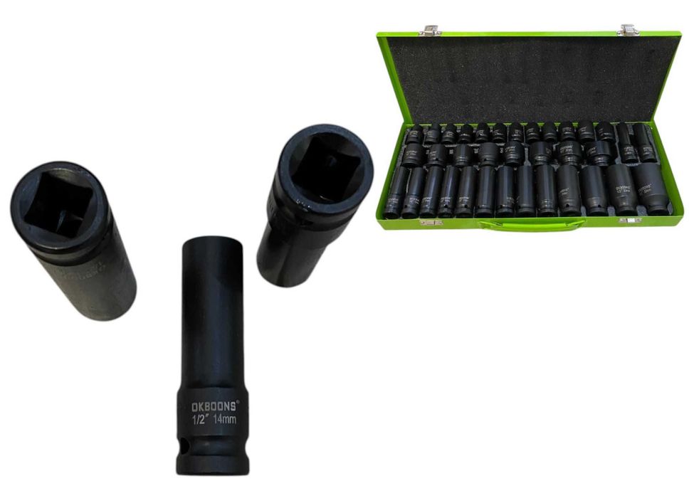 Ударни Вложки 1/2" 35 Части - стандартни + дълбоки вложки