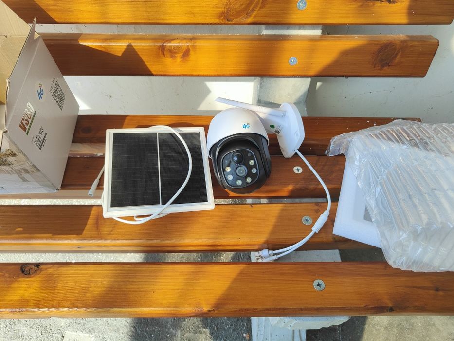 Камера за видеонаблюдение / CCTV camera 4G sim card / със соларен панел