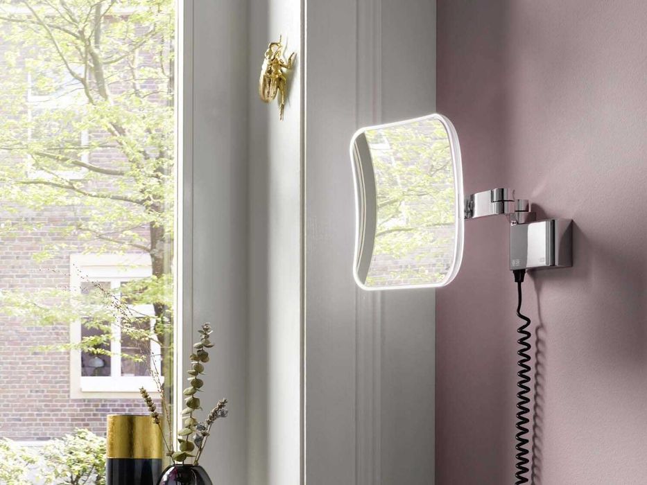 Emco evo Oglinda Led mareste 5X cosmetica barbierit negru salon SUPER