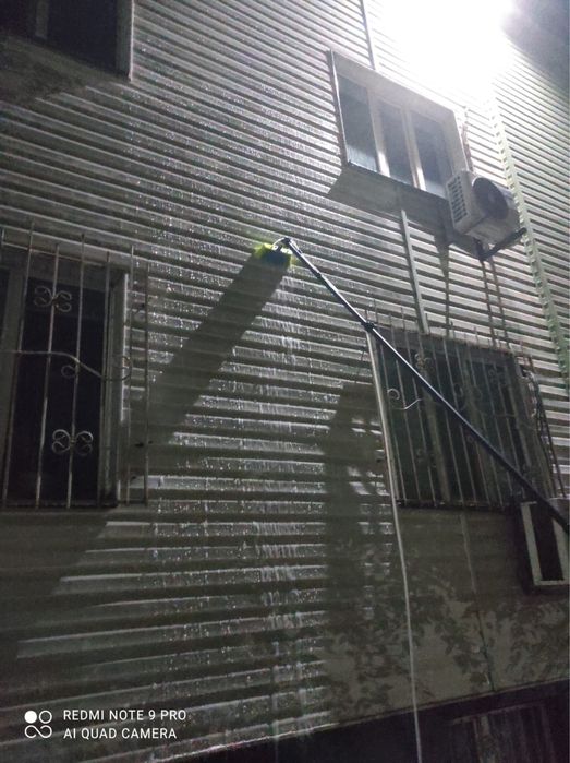 Мойка фасадов и окон