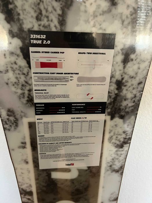 Placa snowboard NOUA Head True 2.0 black 151cm +Head