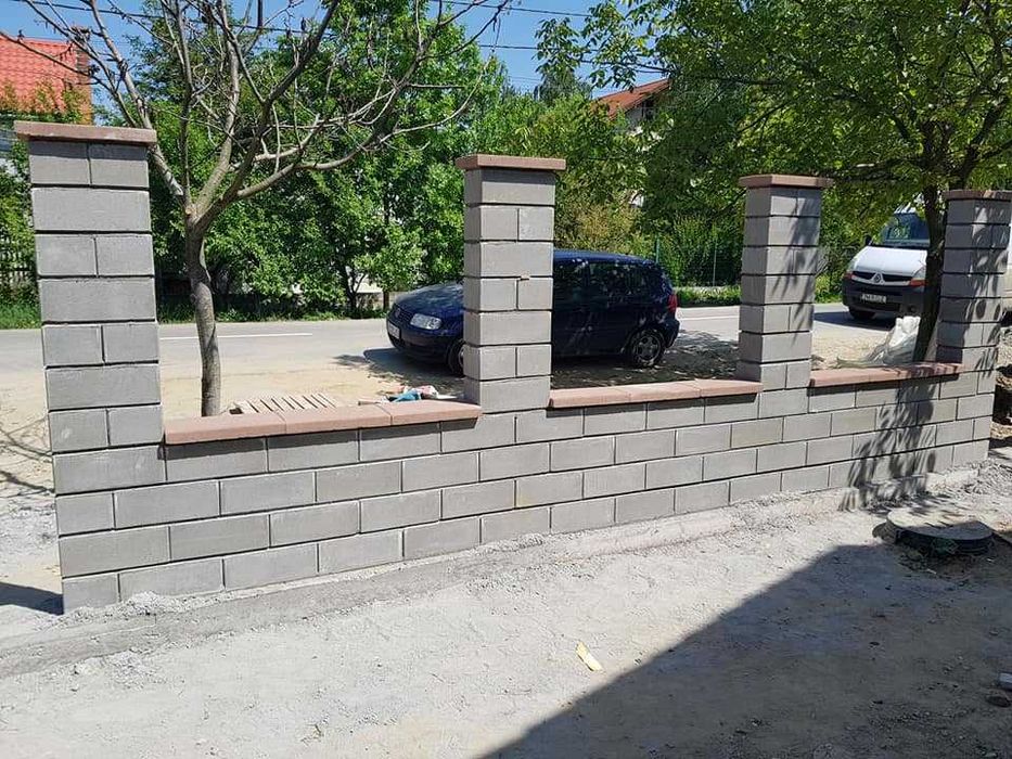 Bolțari 40x20x16 - 20x20x16 și capace gard Gama Rivago si Robusto