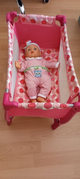 Голяма детска кошара с кукла